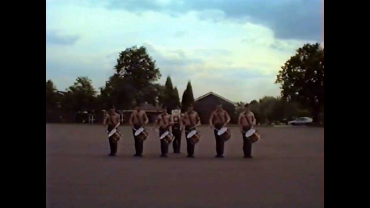 1DERR Corps Of Drums practice for Cardiff Tattoo 92