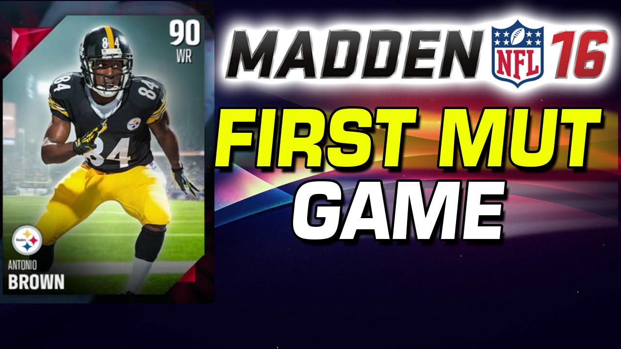 Madden 16 - First Ultimate Team Game on Twitch!