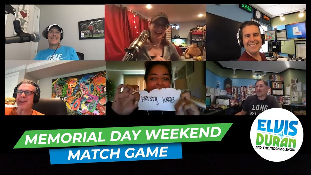 Elvis Duran Plays ‘Memorial Day Weekend’ Match Game | Elvis Duran Exclusive