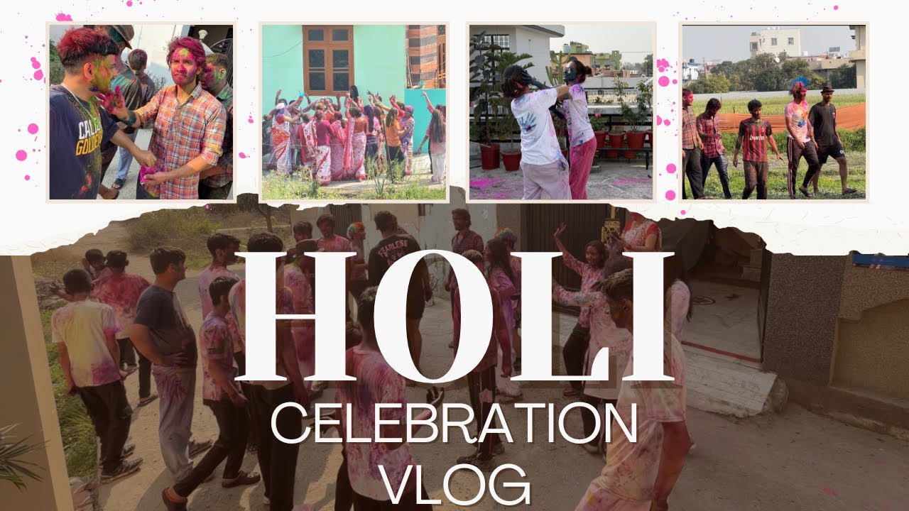 Holi Celebration Vlog 🌈 | Rang, Masti & Family Time | Full Enjoyment