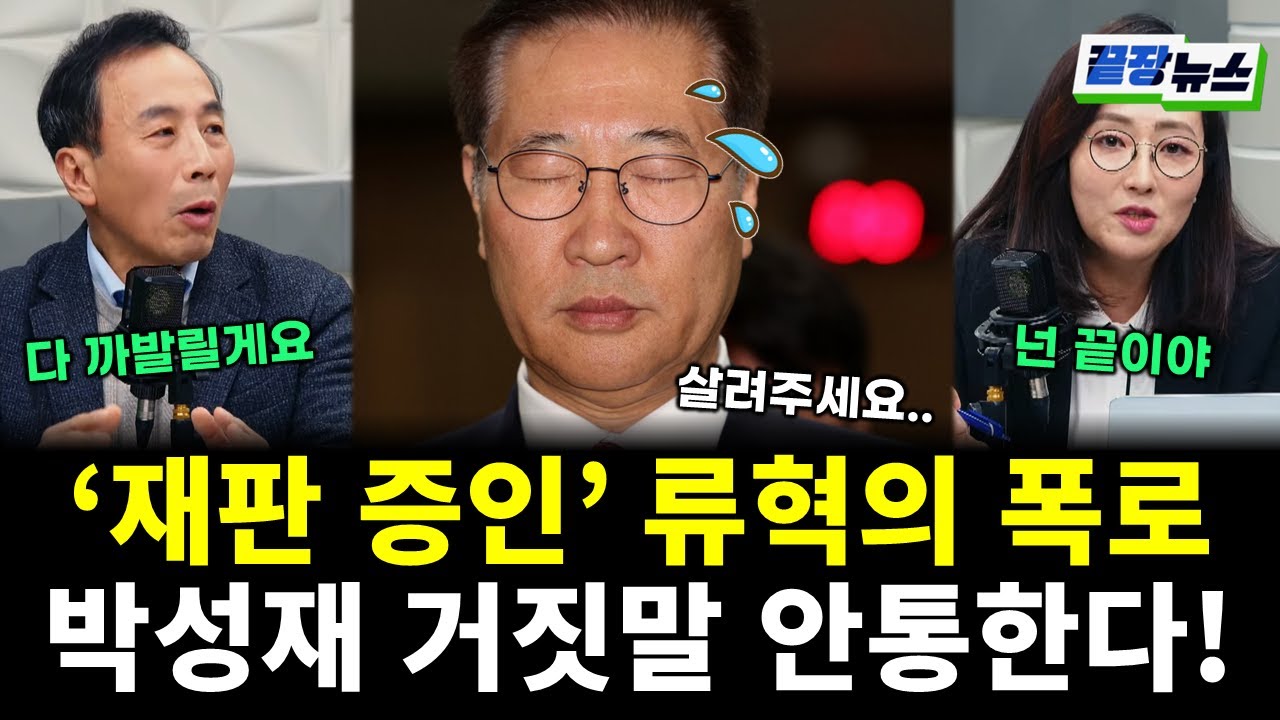 '적극 말렸다'는 박성재, 재판에 류혁 증인 채택! 박성재 거짓말 안통한다 (류혁 전수미 황연실) #끝장뉴스 (0127_화)