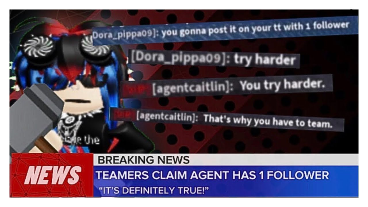 Teamers Think I Have 1 Follower on TikTok | Roblox Flee the Facility