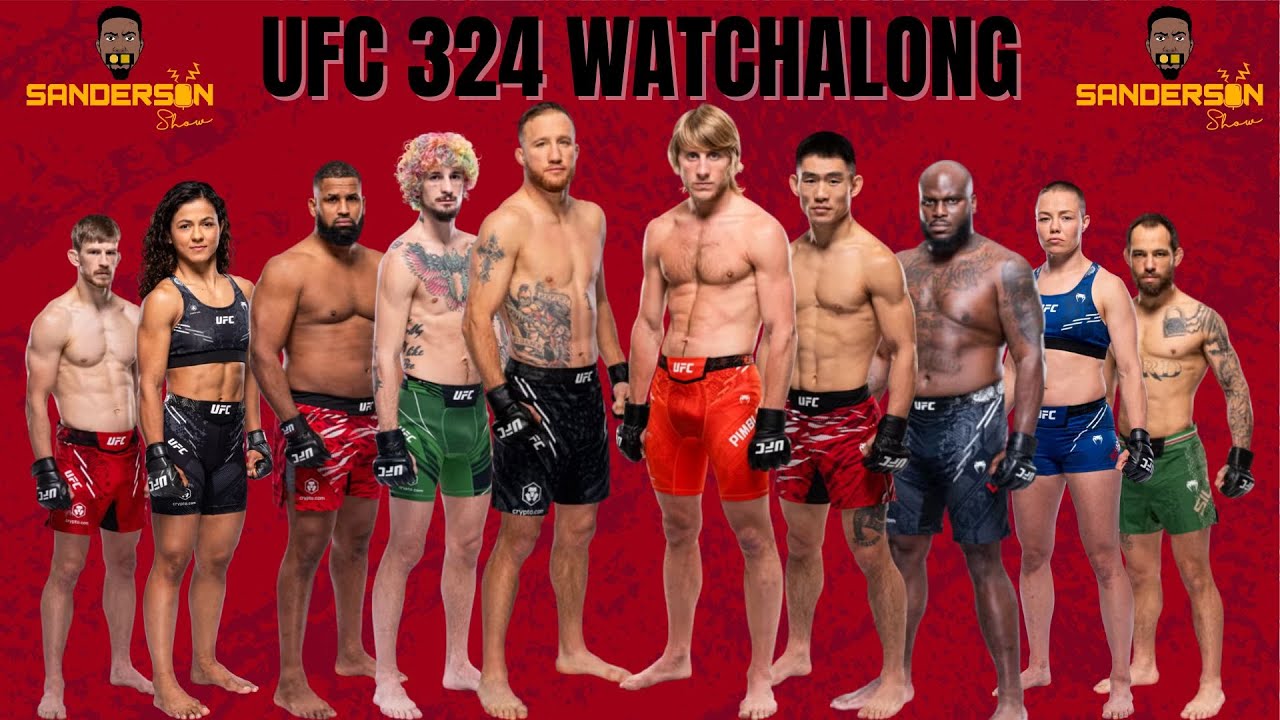 UFC 324 - GAETHJE VS PIMBLETT | LIVE WATCHALONG FIGHT COMPANION