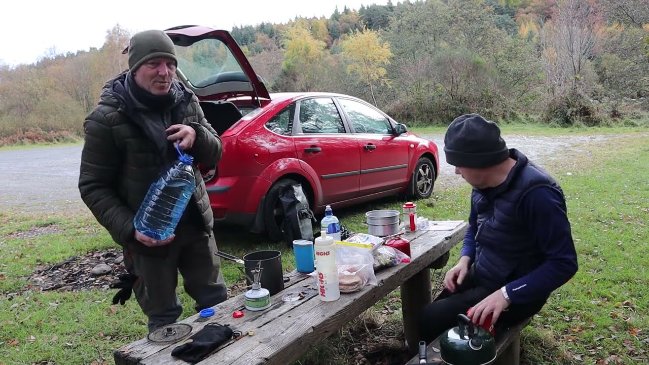Breakfast after a Minus 10 Degree Winter Wild Camp with my Brother Mick in Trooperstown Ireland 