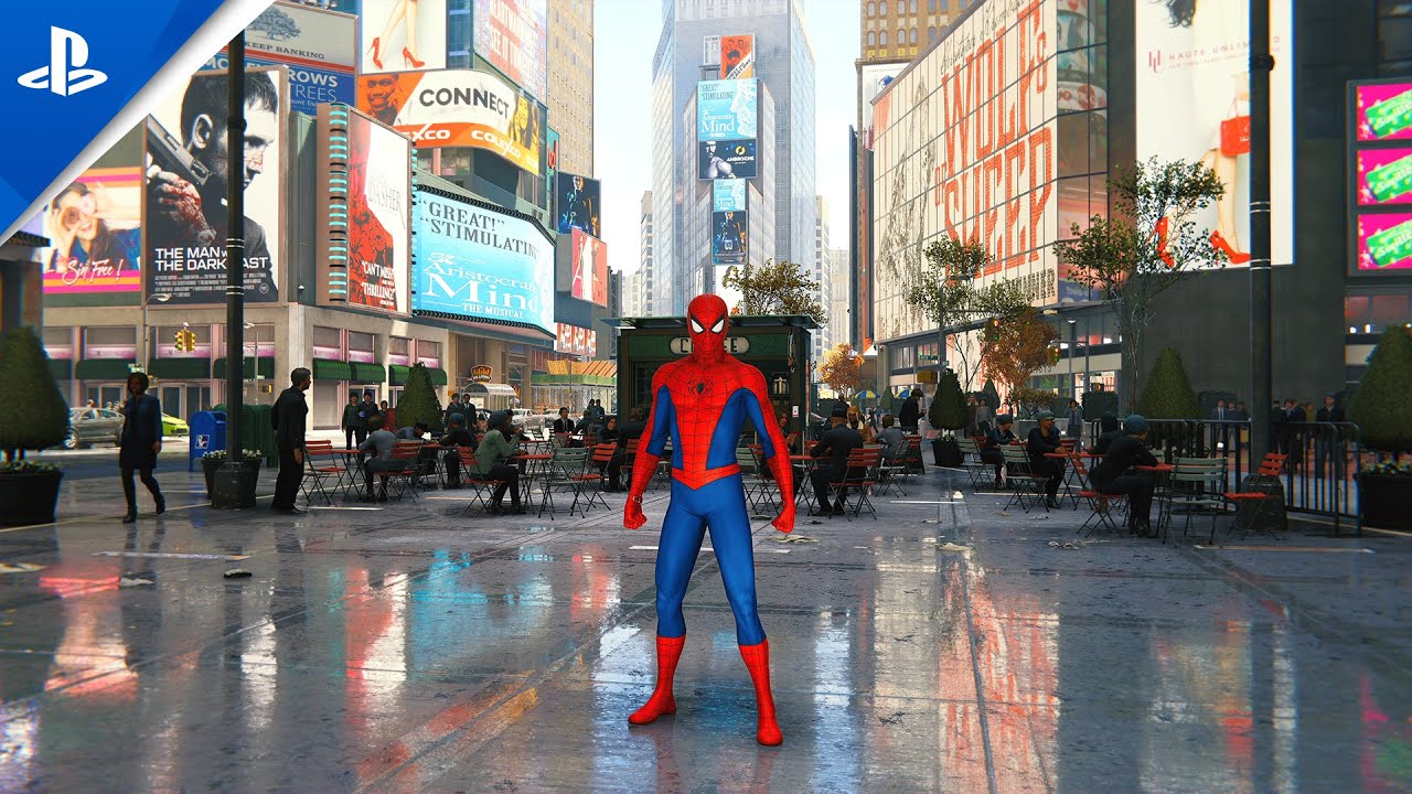 Marvel's Spider-Man (PS4) - Free Roam across NYC | Climbing & Jumping from Avengers Tower