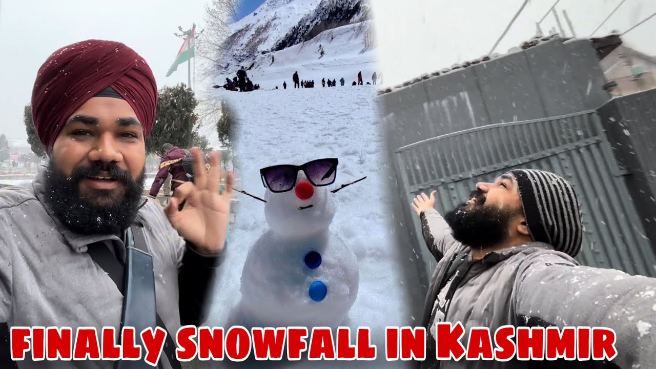 Finally Snowfall Started in Srinagar Kashmir ❄️ | First Snowfall of 2026 | Live Winter Update