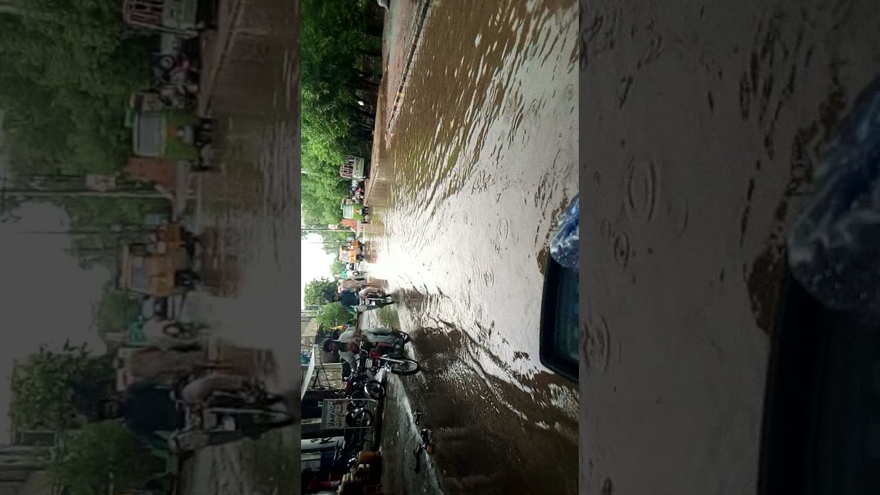 Lahore roads after rain #lahore #rain #weather