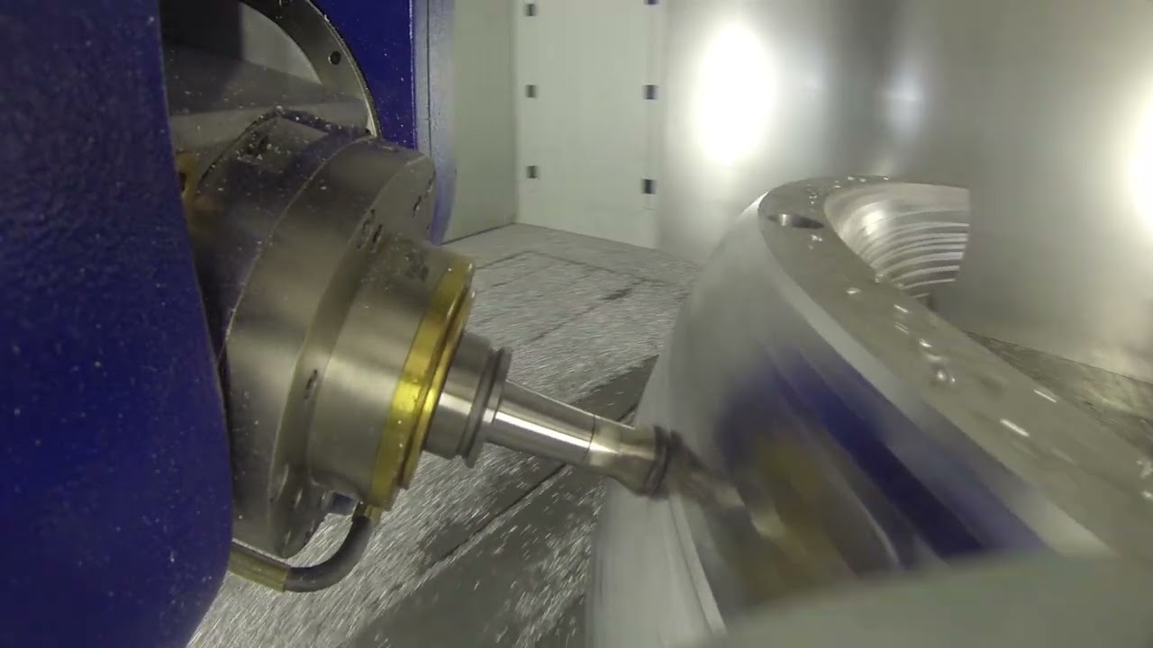 Fooke Endura 711Linear 5 Axis Gantry Mill for Engine Air Inlet Circular High Speed Milling