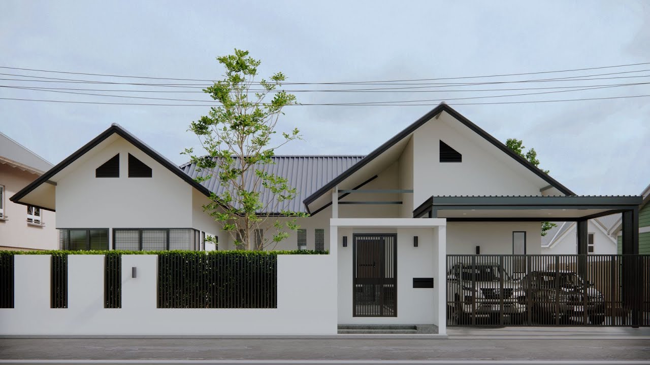 ep68-004 | บ้านชั้นเดียว 3 ห้องนอน สไตล์โมเดิร์น  | แบบบ้านสวย | พี่เอกแบบบ้านสวย