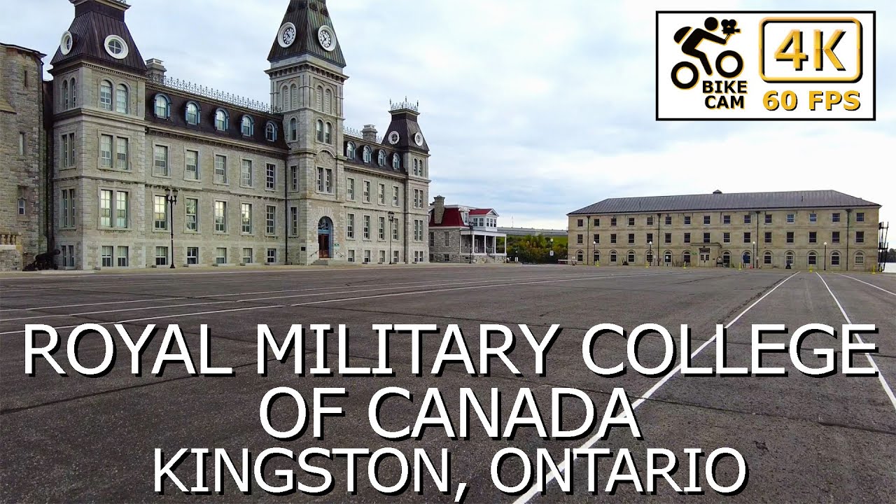 🚴‍♂️🏰 4K Bike Ride Around Royal Military College of Canada - Kingston Ontario's Historic Campus! 🌟🌿