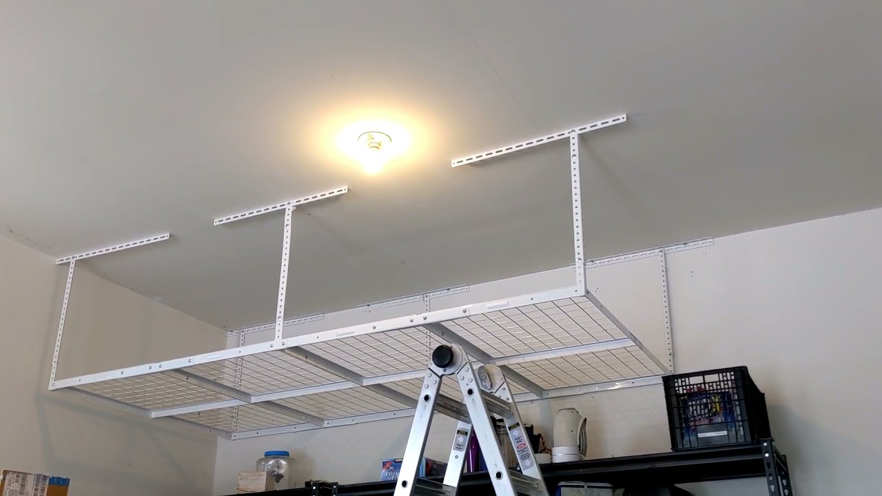 Installation of Fleximount's Classic Overhead Garage Storage Rack