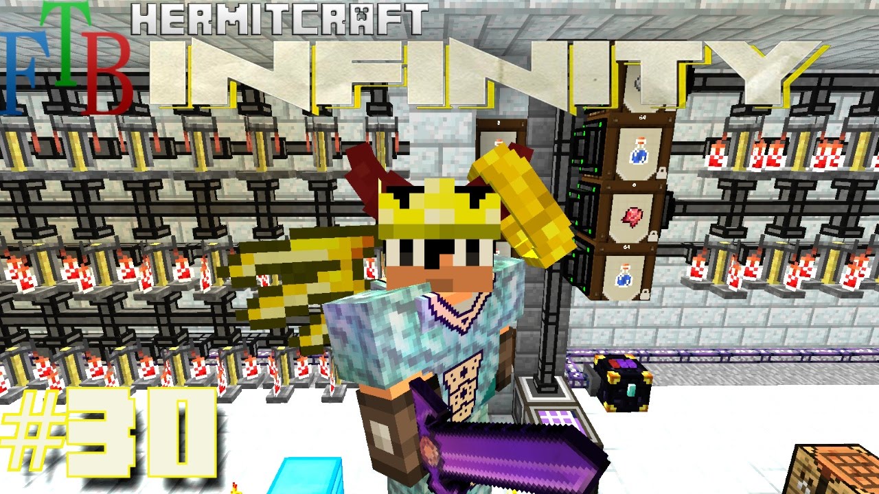 Minecraft Mods - FTB Infinity Ep. 30 - Mega Potion Power !!! ( HermitCraft Modded Minecraft )
