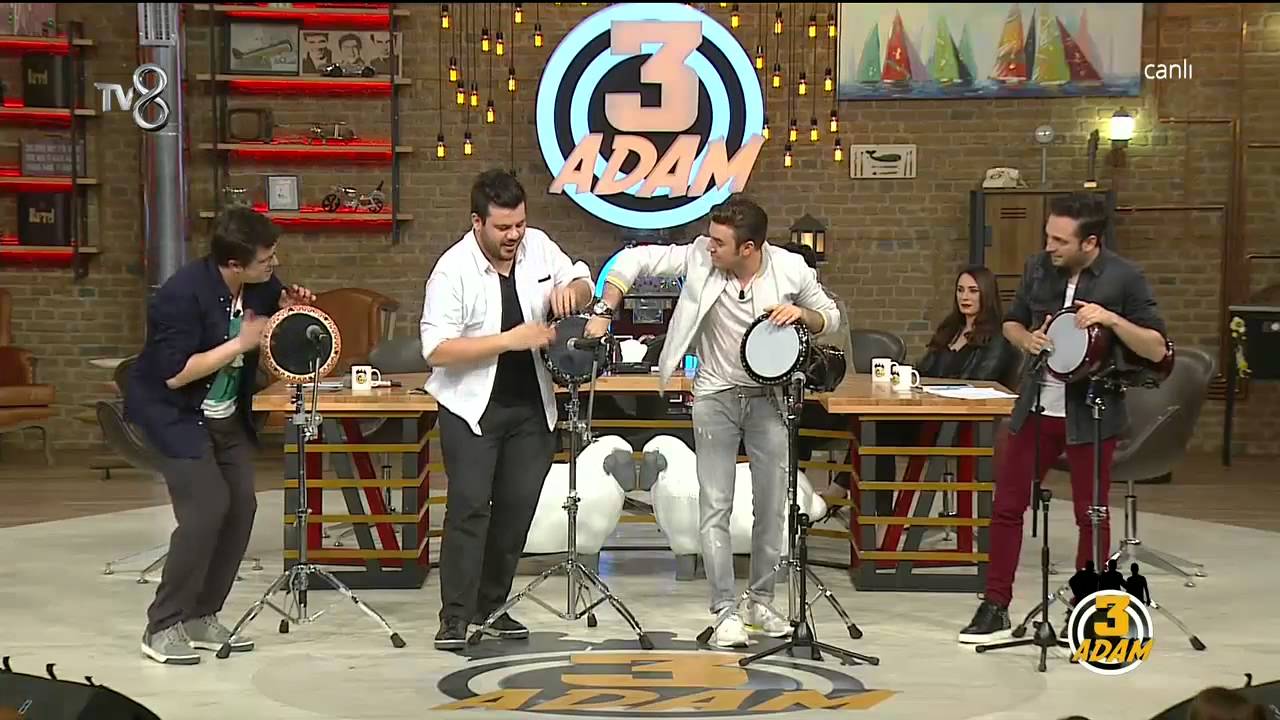 3 Adam - Programda Muhteşem Darbuka Gösterisi (2.Sezon 21.Bölüm)