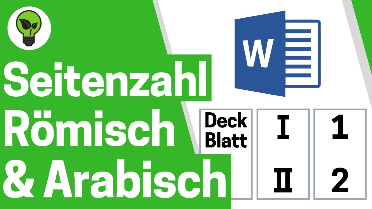 Word Seitenzahlen Römisch Arabisch ✅ULTIMATIVE ANLEITUNG: Wie erst Römische Zahlen & dann Arabische?