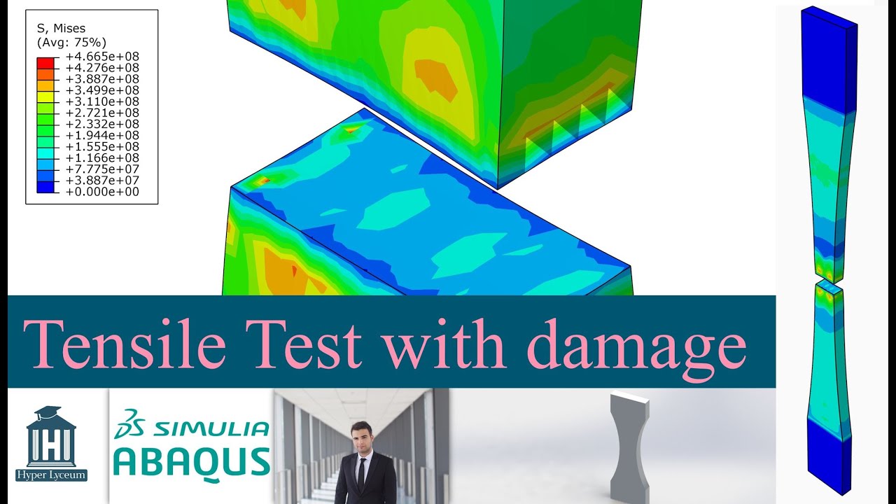 A damage model for tensile test in Abaqus