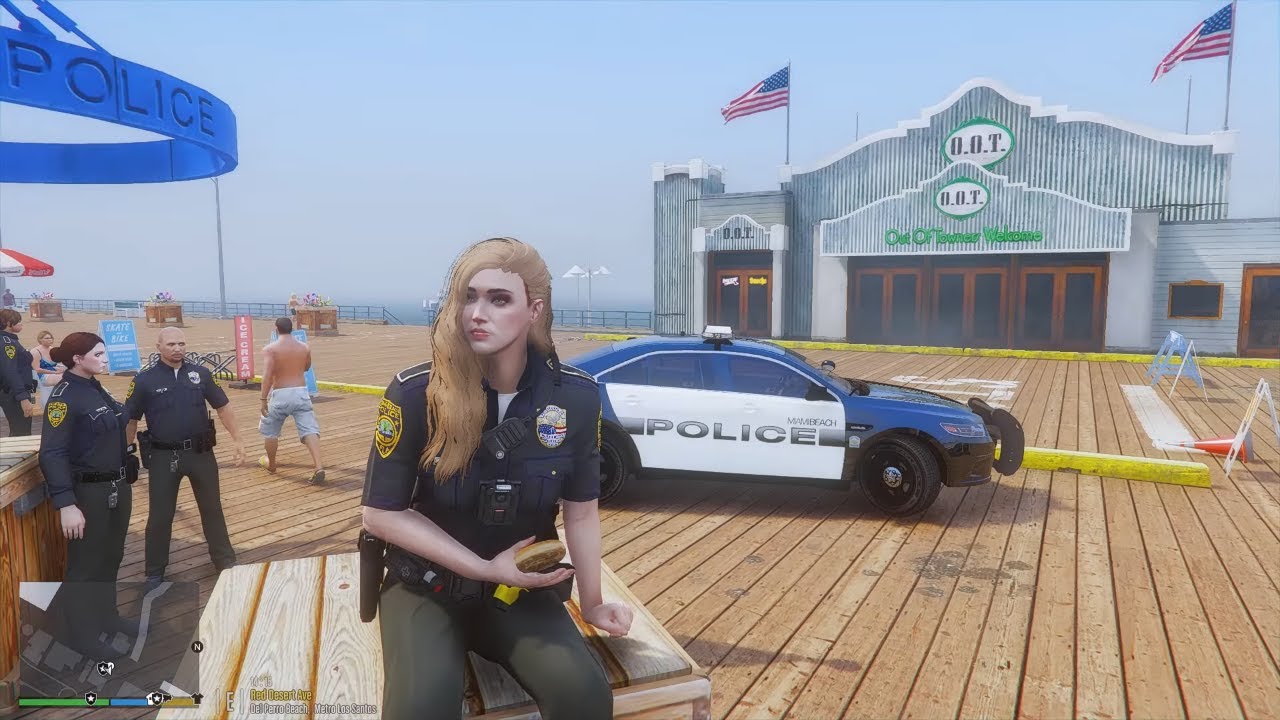 Gta 5 Lspdfr Playing As A Female Cop North Miami Beach P.D - FPIS Patrol #gta5 #gta #lspdfr