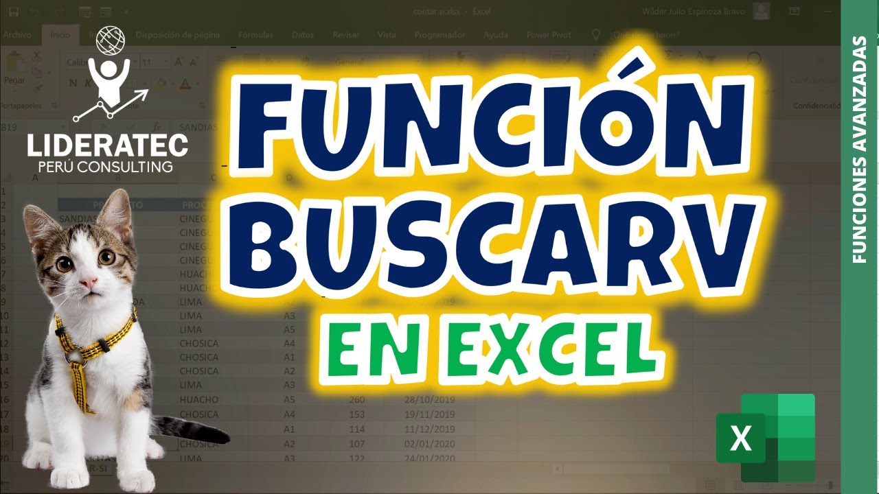 Función BUSCARV en Excel