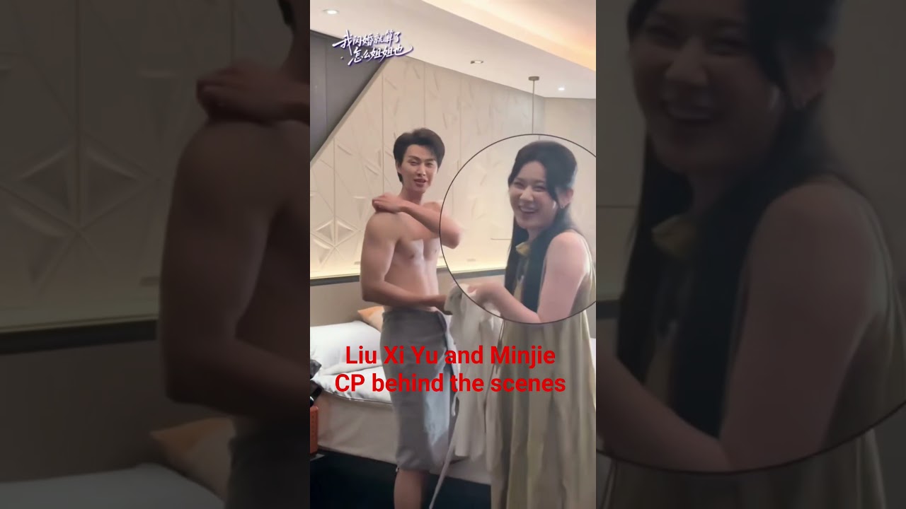 Liu Xi Yu and Minjie behind the scene #shorts #minji #liuxiyu