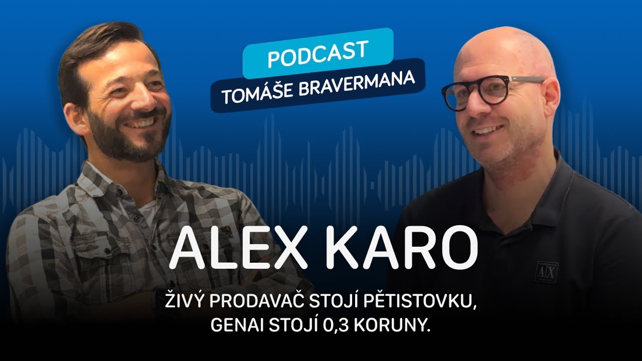 Alex Karo (CEO ROBOSALES.AI) – Živý prodavač stojí pětistovku, GenAI stojí 0,3 koruny.