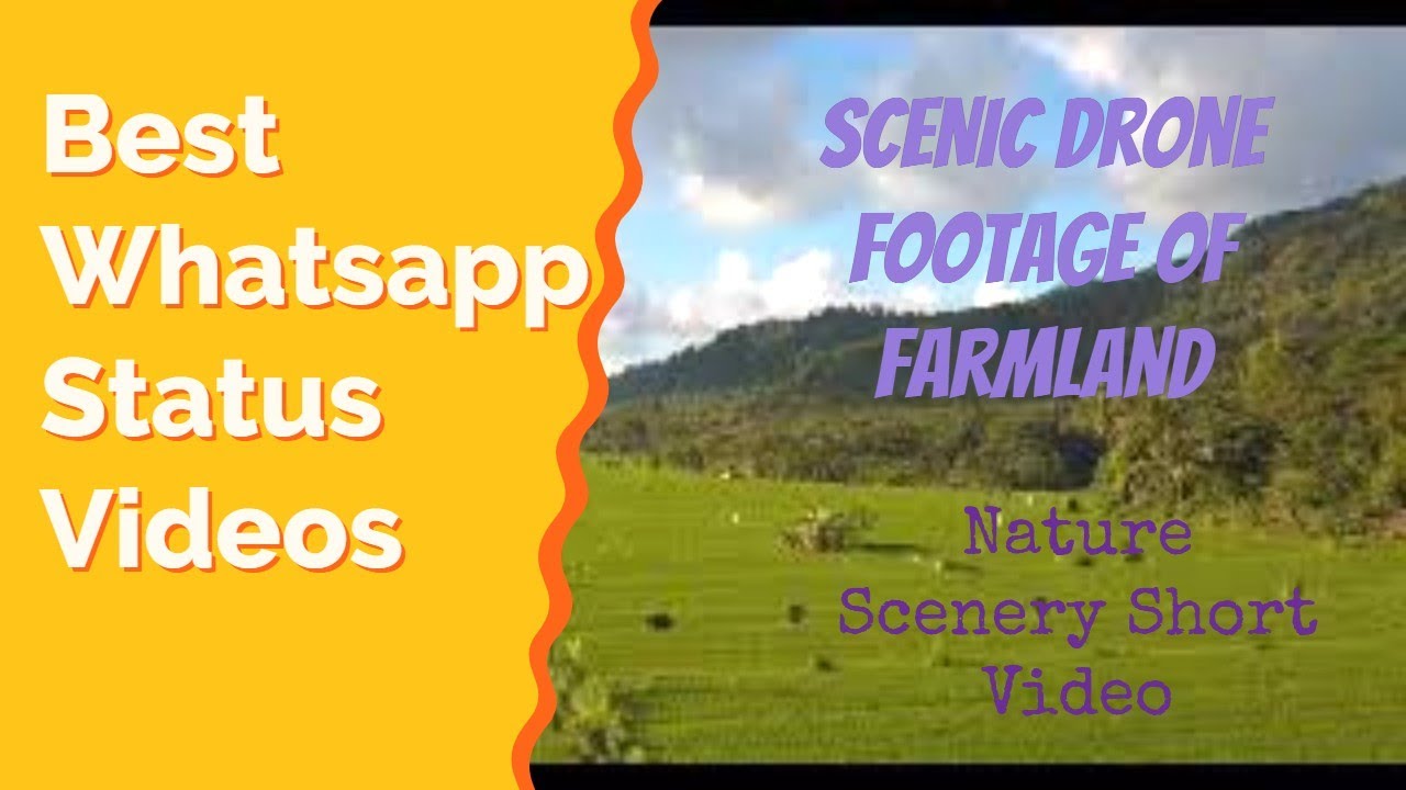 Whatsapp Status Video - Amazing Scenic Drone Footage Of Farmland - Scenery Status - Facebook Status