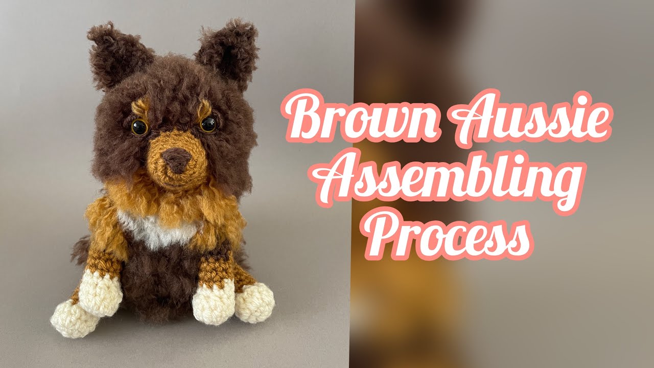 Brown Australian Shepherd Assembling Process. / Como juntar las piezas