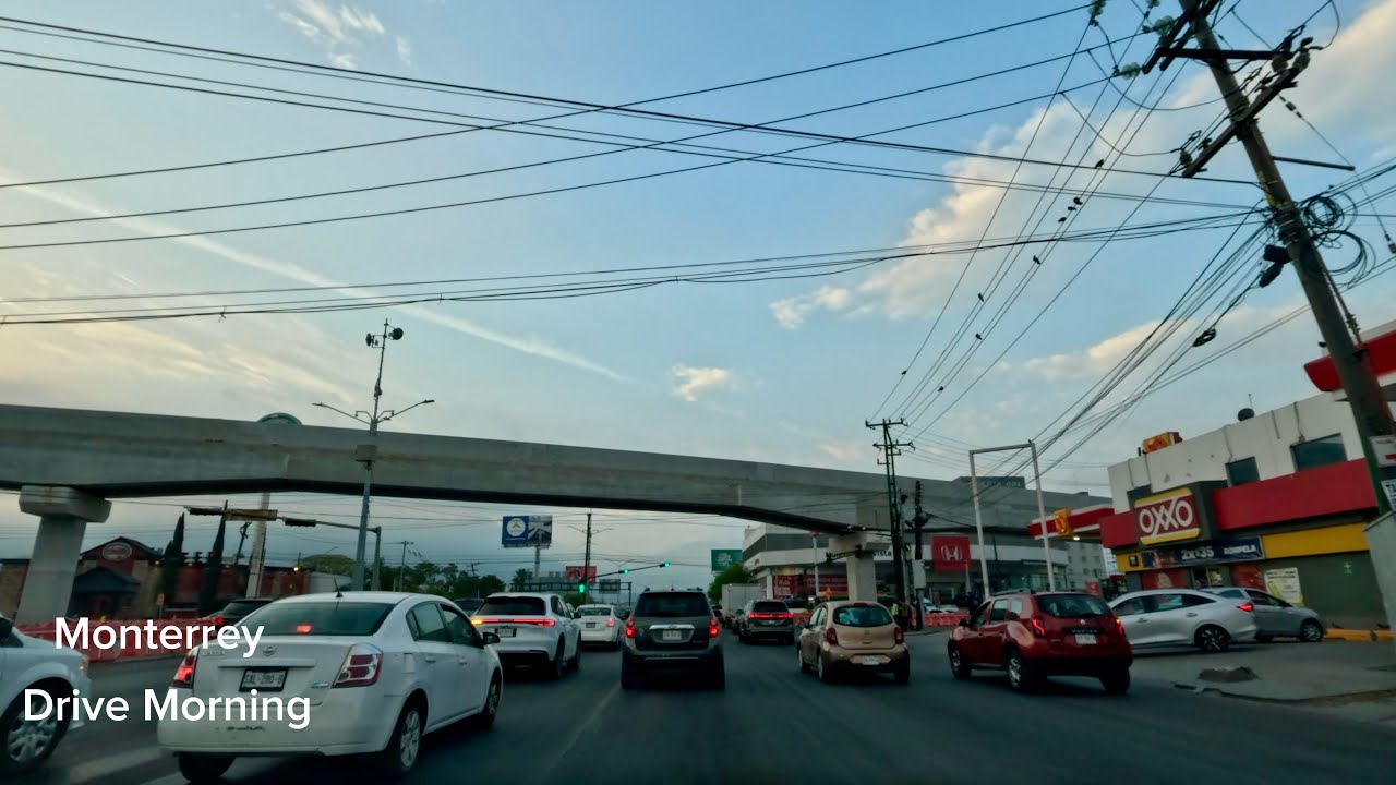 Monterrey Morning Drive | Sunrise | 4K #monterrey #drivingtour #sunrise