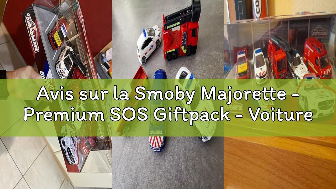 Avis sur la Smoby Majorette - Premium SOS Giftpack - Voitures Miniatures en Métal - Coffret 5 Véhicu