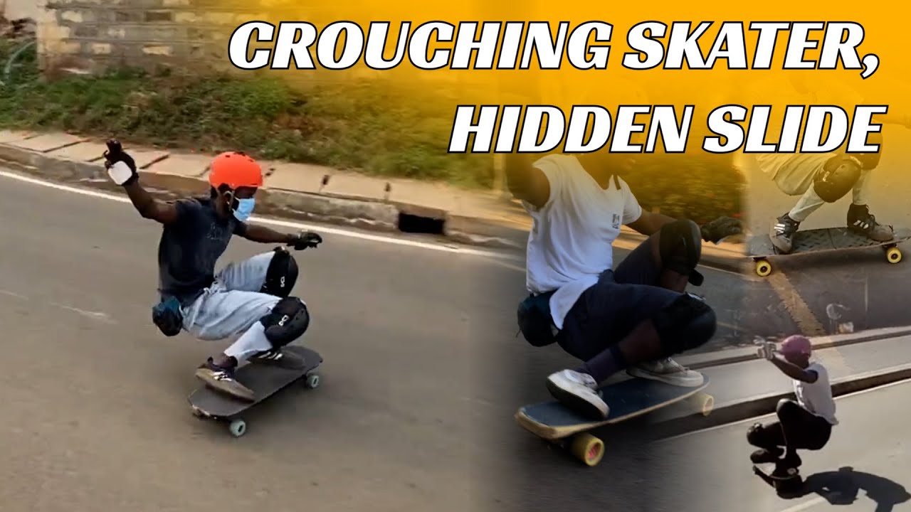 Как кататься на лонгборде сидя (squat slide)