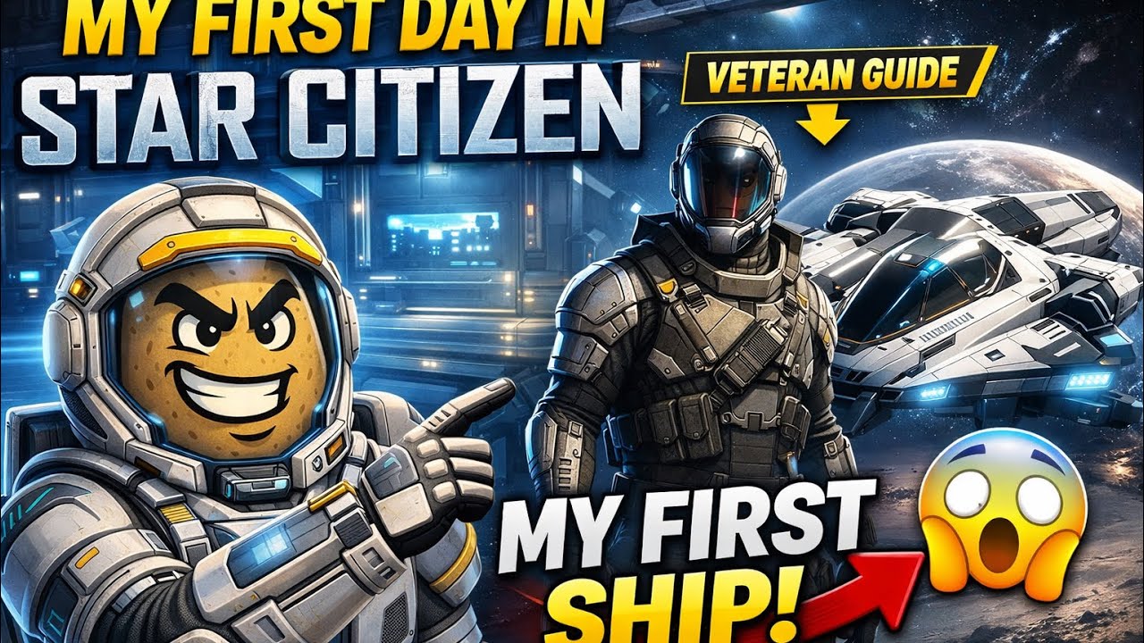My First Day in Star Citizen | A Veteran Player Taught Me Everything & Gave Me a Ship!