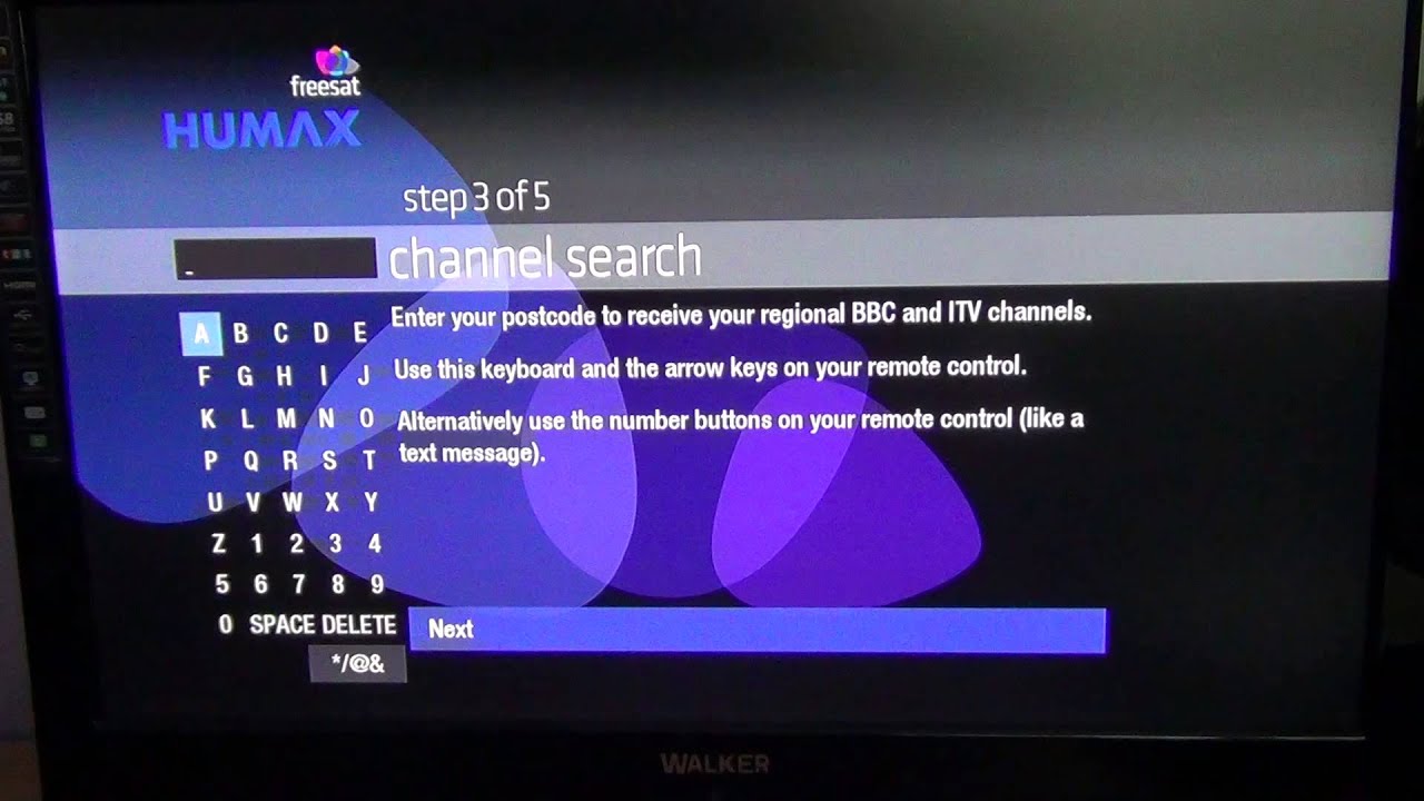 Humax HB 1000S Freesat HD - 1st Time Install