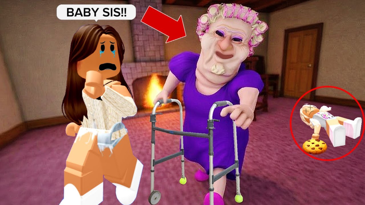 Как сбежать от Злой Бабушки в Roblox!