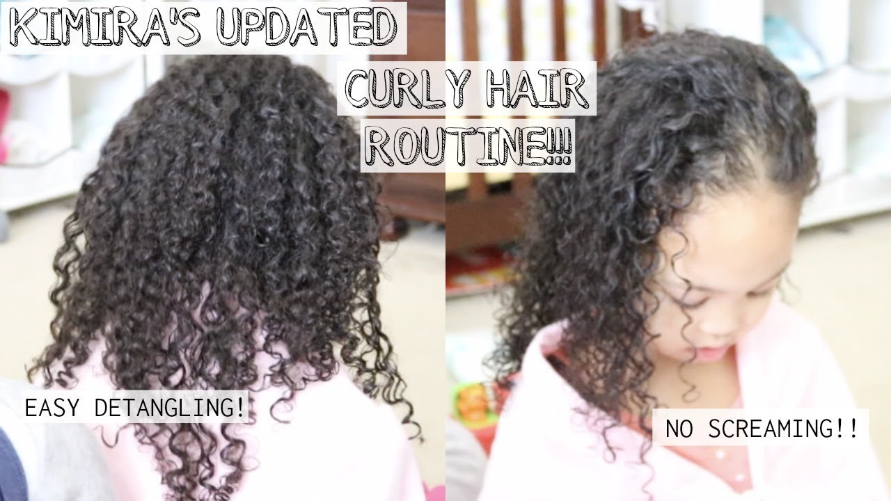 Curly Hair Wash Day Routine for Kids!! | Quick and Easy Detangling | Natural Hair