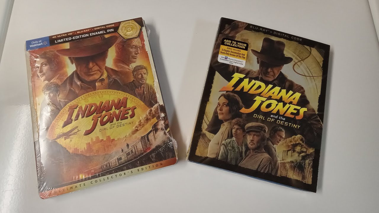 Indiana Jones and the Dial of Destiny 4K UltraHD & Blu-Ray Unboxing + Indiana Jones Movie Collection