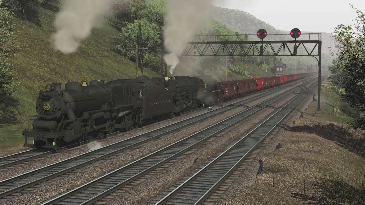 Heavy PRR traffic at MG interlocking
