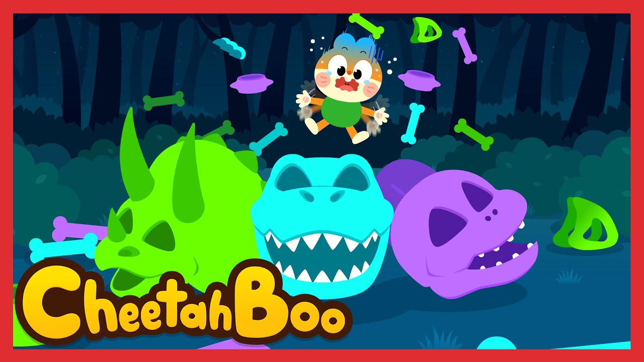 Hello, will you piece up all our bones, please? | Dinosaur | Nursery rhymes & Kids Song #Cheetahboo