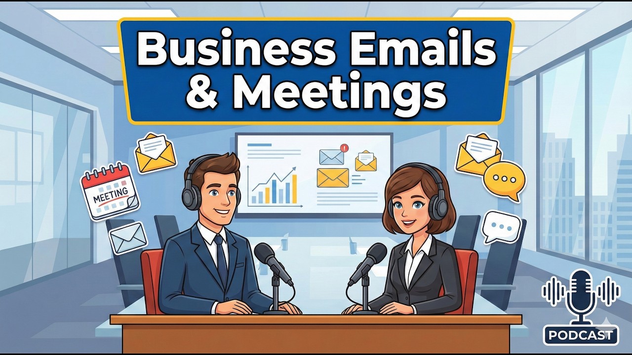 Master Business Emails & Online Meetings in English | English for Beginners | English Podcast