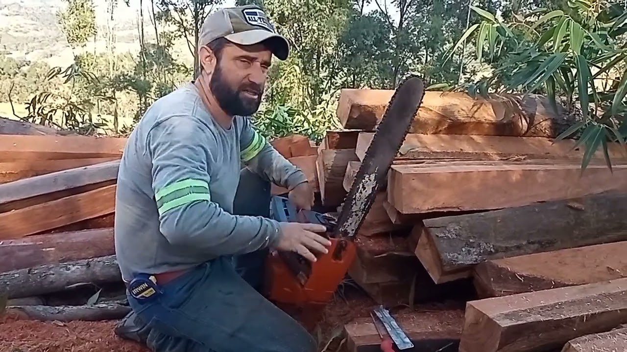 Uma dica básica sobre afiaçao  da corrente da motosserra .