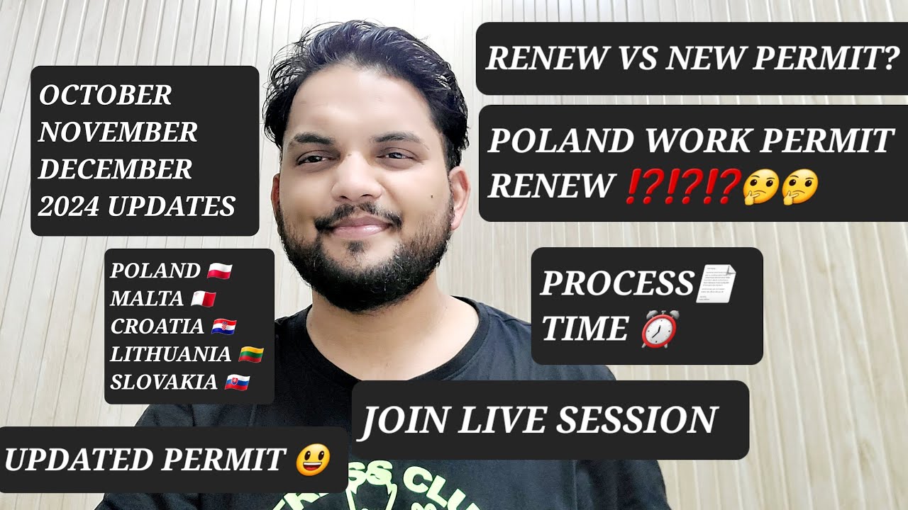 🙋‍♂️ POLAND 🇵🇱 WORK PERMIT RENEW VS NEW