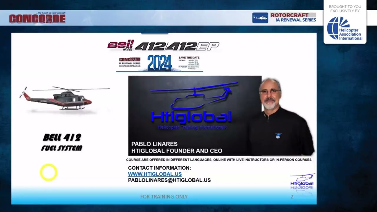 Bell 412 Maintenance presented by HTIGlobal LLC