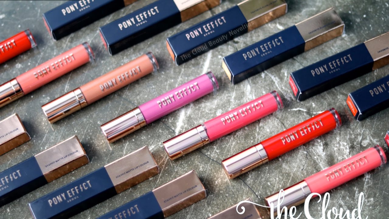 PONY EFFECT STAYFIT MATTE LIP COLOUR| Review & Full Swatch 10 màu son kem lì Pony