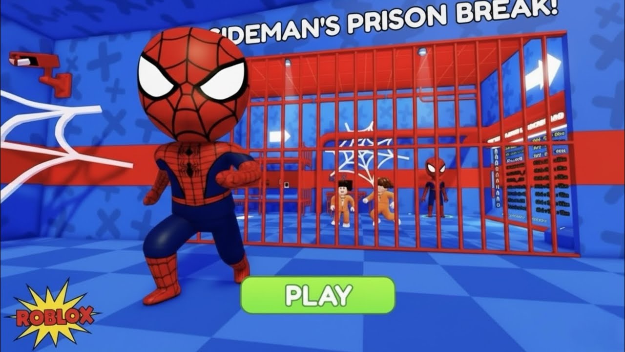 SPIDERMAN’S PRISON RUN(OBBY) || new update-Roblox Walkthrough FULL GAMEPLAY #roblox #mobilegaming 
