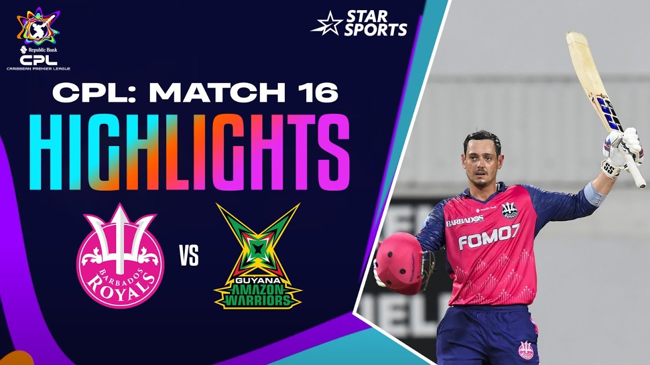 Quinton de Kock fires the Royals ahead; big win over Guyana | #CPLOnStar