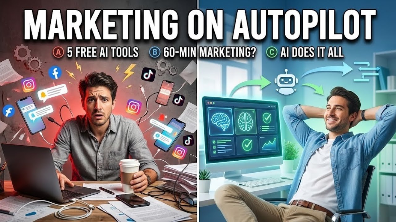 5 Free AI Tools to Automate Your Marketing in 60 Minutes | 2026 Guide | TheNewsAI