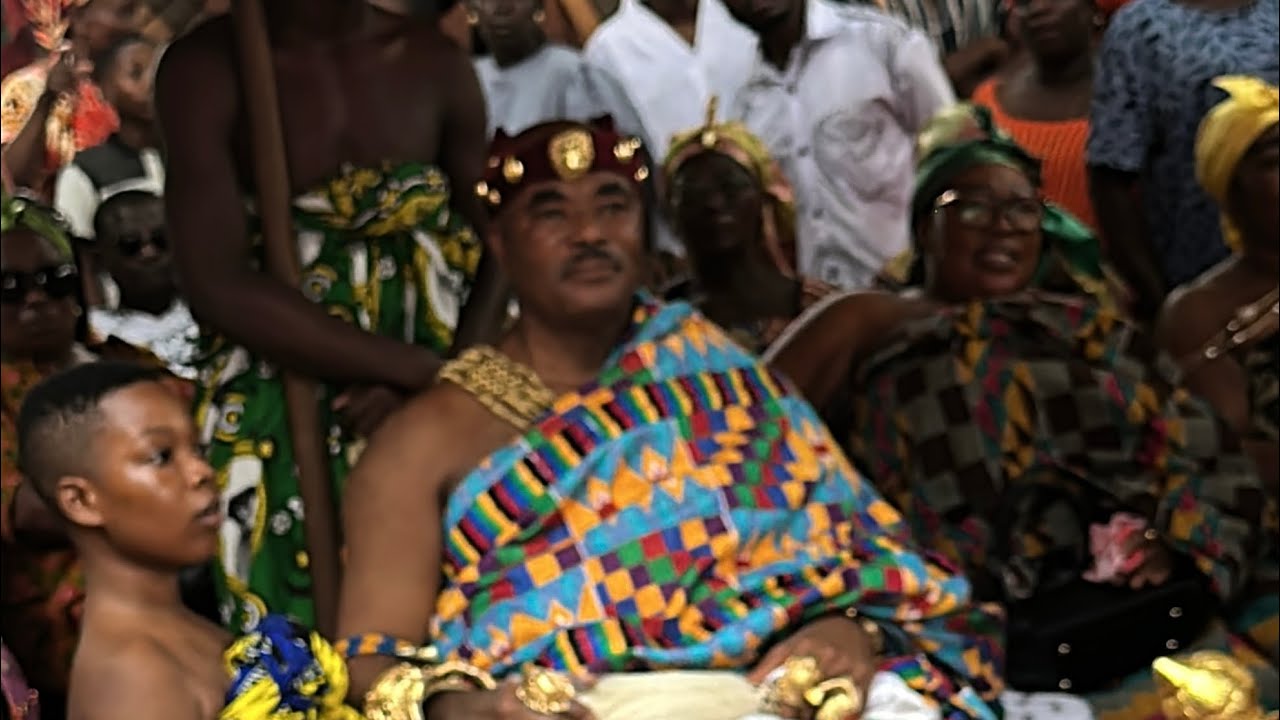 OHENEBA OWUSU KORKOR, ASAMPONGHENE REPRESENTED, ASANTEHENE AT THE BREDI FESTIVAL