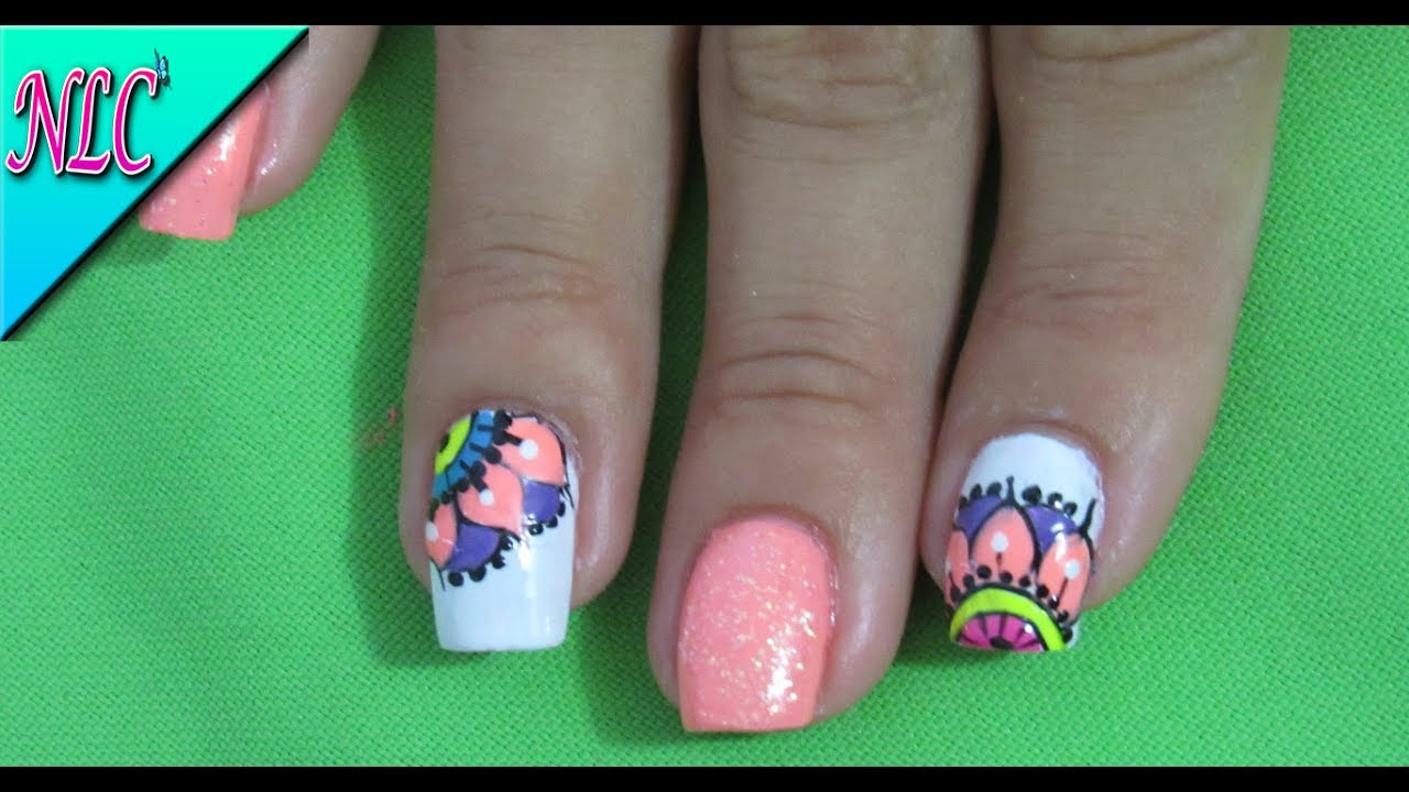 DECORACION DE UÑAS MANDALAS ♥ - MANDALAS NAIL ART ♥ - COMO hacer MANDALAS en tus UÑAS ♥ - NLC
