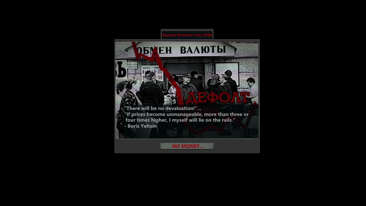 TNO custom super events -  Russian financial crisis 1998 / Дефолт 1998