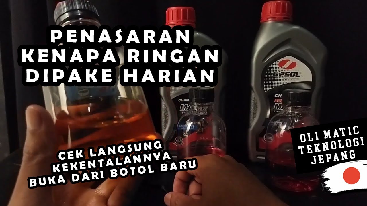REVIEW KEKENTALAN OLI MOTOR MATIC UPSOL 10w-30 & 10w-40| Upsol impero & champion matic series