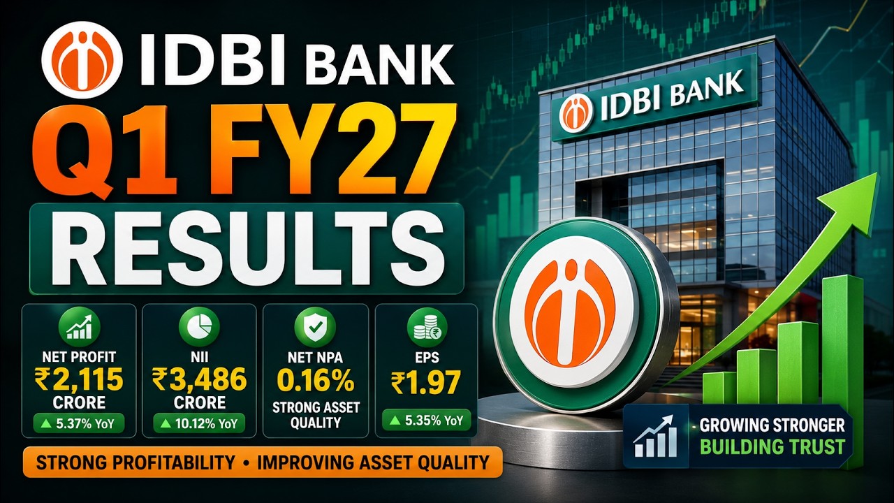 IDBI Bank Q1 FY27 Results 🔥 Profit Jump + NPA Crash! Stock Ready to Rally? 🚀