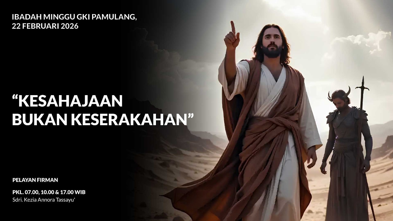 Ibadah Minggu Pra Paska I - 22 Februari 2026 - 