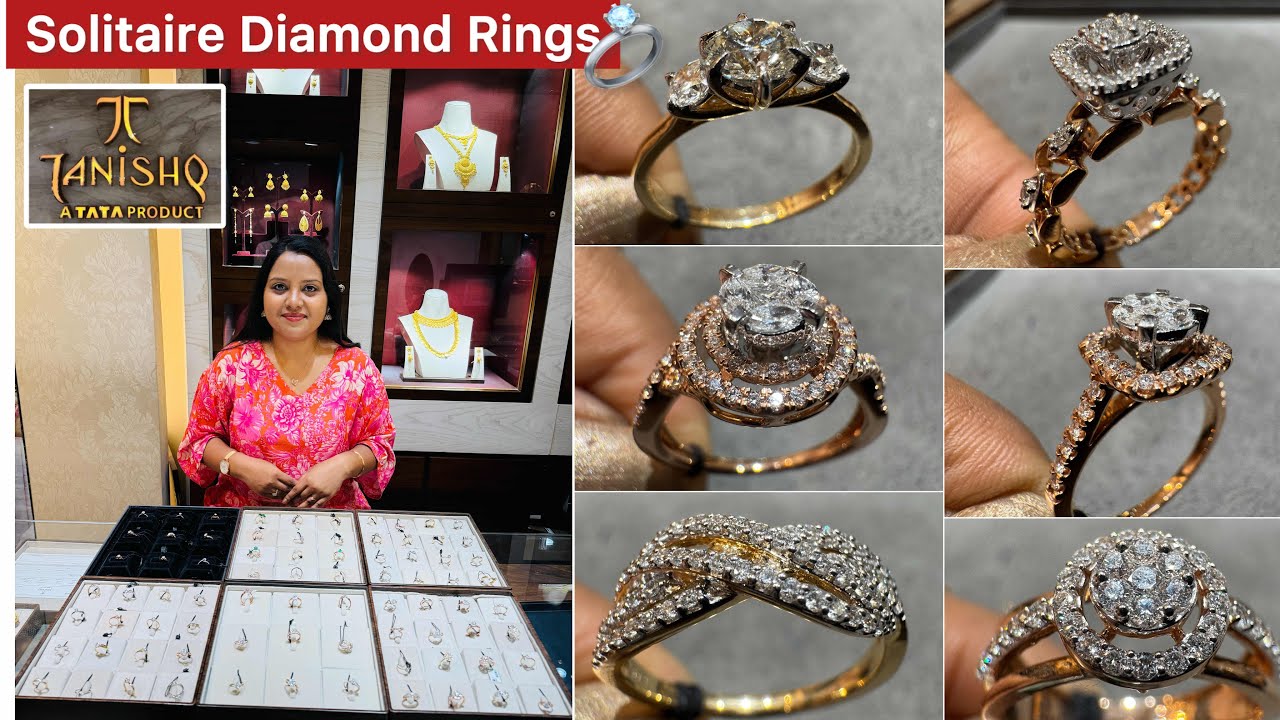 Rs18K😳New Solitaire ring Exclusive designs from Tanishq | Stunning Solitaire Rings 💍 